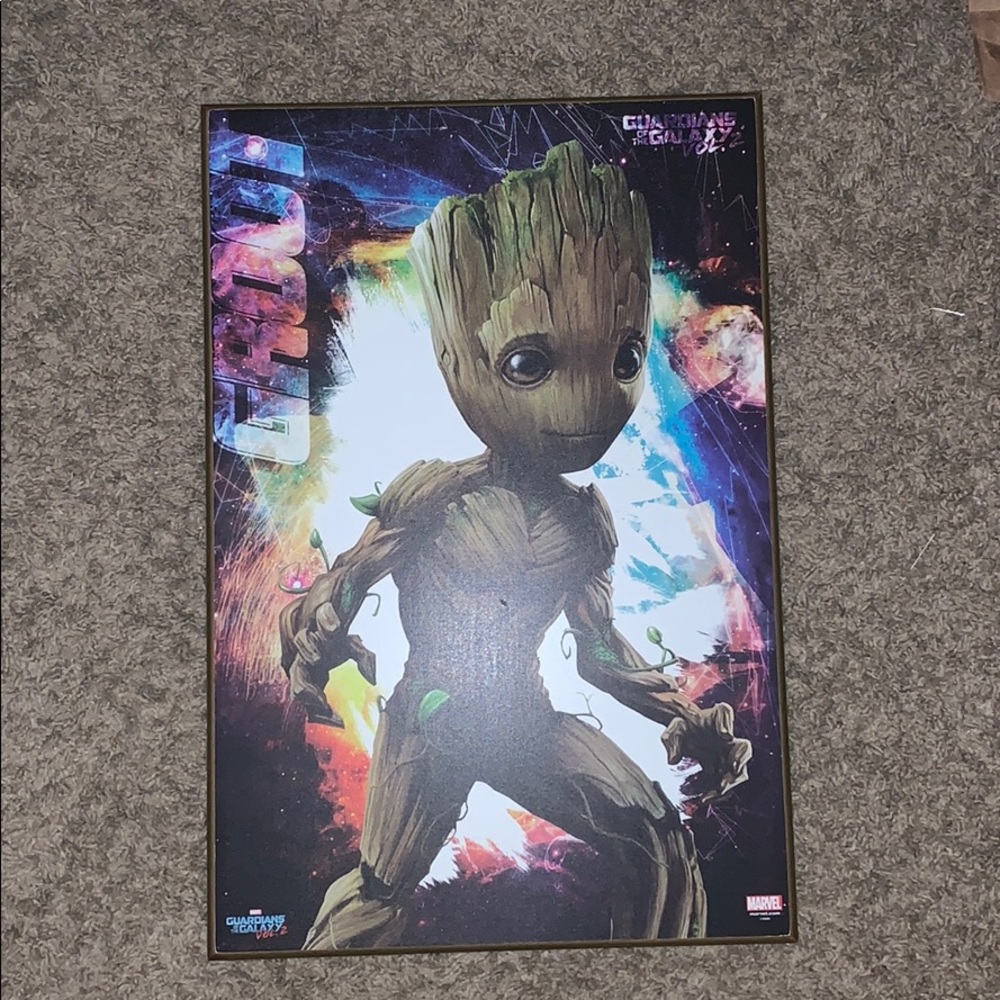 Groot wooden plaque